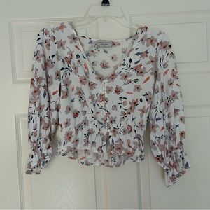 Dress Forum Peplum Floral Blouse